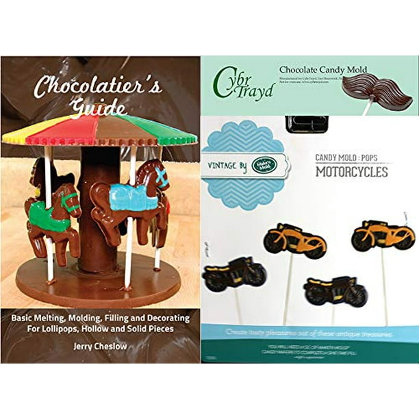 Regular Clear Cybrtrayd Maken Mold MNM0300 Motorcycle Pops Chocolate Candy Mold with Chocolatiers Guide Regular Clear Cybrtrayd Maken Mold MNM0300 Motorcycle Pops Chocolate Candy Mold with Chocolatiers Guide